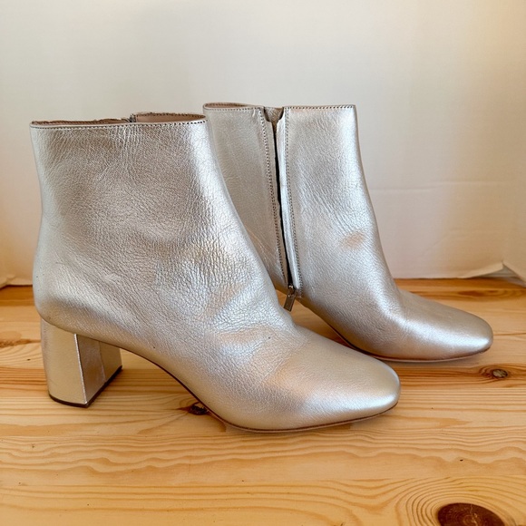 Loeffler Randall Shoes - Loeffler Randall Booties Cooper Silver Metallic